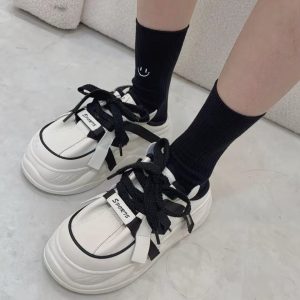 黑馬懶人厚底半拖