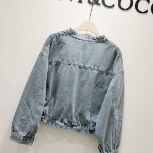 Alternative view of 韓系後縮腰牛仔外套