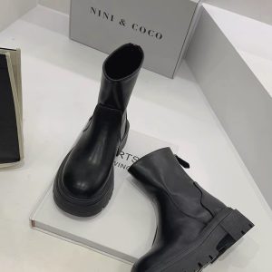 低跟顯瘦短靴–高個子寶貝必買!