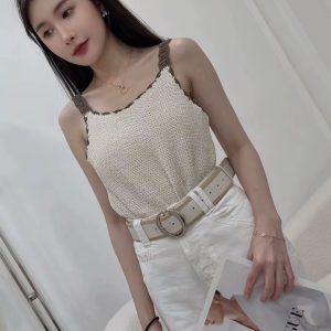質感渡假編織背心
