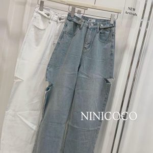 1016門市熱銷款 ╴神百搭直筒破褲