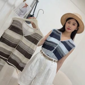 韓系慵懶條紋針織