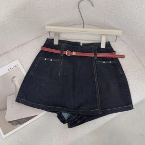 Alternative view of 牛仔褲裙-附皮帶