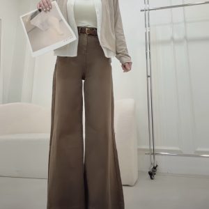 爆款咖美腿褲+皮帶